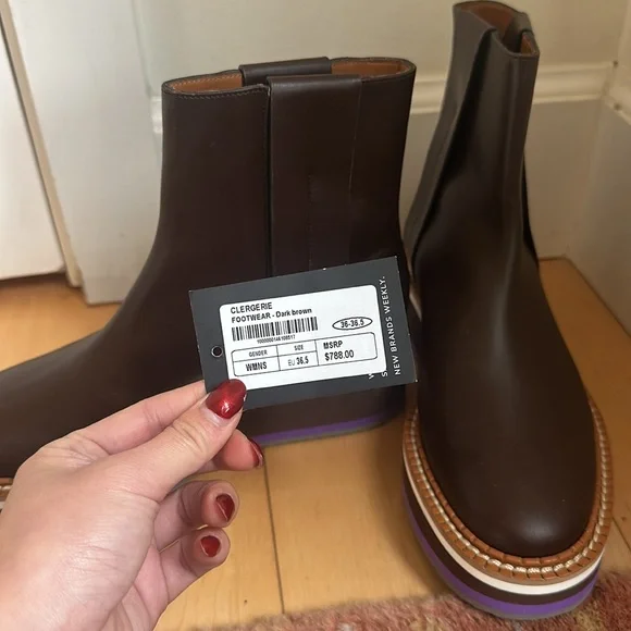 New Clergerie Brown Boot - Picture 2 of 4